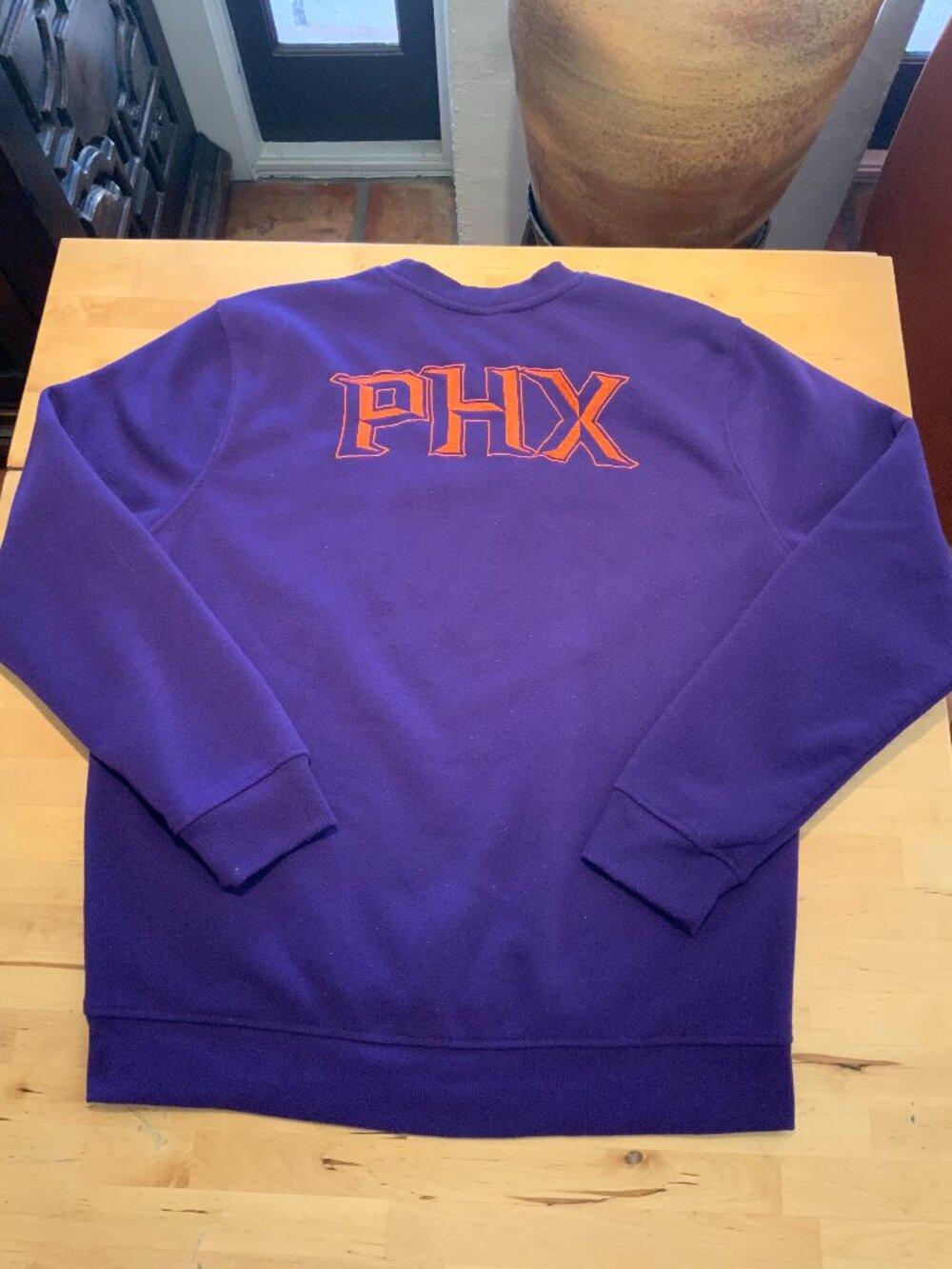 Vintage Phoenix Suns Purple Crewneck Sweatshirt PHX NBA Pullover Size XL